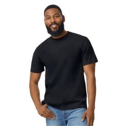 Koszulka Unisex Dla Dorosłych Softstyle Midweight. Czarne bluzki damskie GILDAN, m, bez wzorów, sportowe, bez kołnierzyka, bez ramiączek. Za 43.99 zł.