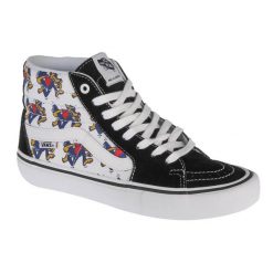 Buty sportowe do chodzenia unisex, Vans Skate Wolf Sk8 Hi Pro. Czarne buty sportowe męskie Vans, bez wzorów, bez zapięcia, trekkingowe. Za 229.99 zł.
