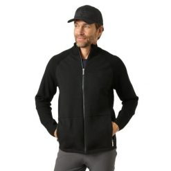 Polar z pełnym zamkiem błyskawicznym PS of Sweden Florence. Czarne bluzy sportowe męskie PS OF SWEDEN, bez wzorów, z polaru, bez kaptura, do jazdy konnej. Za 845.50 zł.