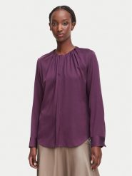 BOSS Bluzka Banorah 50571073 Fioletowy Regular Fit. Fioletowe bluzki damskie Boss, bez wzorów, z jedwabiu, bez kołnierzyka, bez ramiączek. Za 1,249.00 zł.