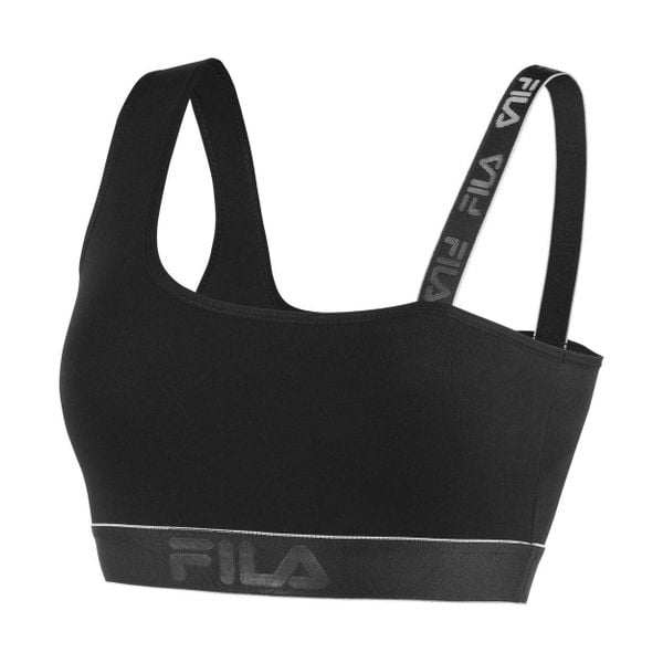 Stanik sportowy Bielizna Damska Fila woman bra 1 pack. Czarna bielizna sportowa damska Fila, s, bez wzorów, z bawełny. Za 52.99 zł.