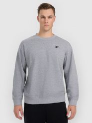 4F Bluza dresowa nierozpinana bez kaptura męska - szara S. Szare bluzy męskie 4F, m, bez wzorów, z dresówki, bez ramiączek, bez kaptura. Za 99.99 zł.