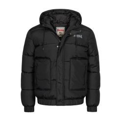 Kurtka zimowa Lonsdale Dollagh. Czarne kurtki męskie Lonsdale, na zimę, m, bez wzorów, z gumy, z kapturem. Za 596.00 zł.