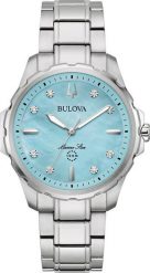 Zegarek Bulova Zegarek damski Bulova 96P248 srebrny. Szare zegarki damskie Bulova, srebrne. Za 1,403.00 zł.