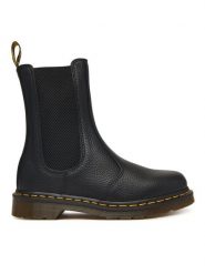 Dr. Martens Sztyblety 2976 DM41404001 Czarny. Czarne botki damskie Dr. Martens, bez wzorów, ze skóry, bez obcasa, na płaskiej podeszwie, bez zapięcia. Za 989.99 zł.