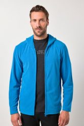 Męska Kurtka polarowa outdoor bardzo lekki polar Level 1 kaptur. Niebieskie kurtki męskie JAY-PI, m, bez wzorów, z materiału, z kapturem. Za 239.99 zł.