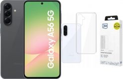 Smartfon Samsung Galaxy A56 5G 8/256GB Grafitowy (SM-A566BZKCEUE) + Etui Clear Case. Szare smartfony SAMSUNG. Za 1,585.00 zł.