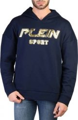 Plein Sport SPORTOWA BLUZA PLEIN BEZ ZAMKA MĘSKA NIEBIESKA L. Niebieskie bluzy sportowe męskie Plein Sport, l, bez wzorów, bez kaptura. Za 301.60 zł.