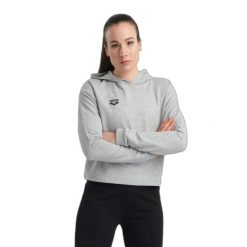 Bluza damska z kapturem Arena. Szare bluzy damskie ARENA, s, bez wzorów, z bawełny, biznesowe, bez ramiączek, z kapturem. Za 289.50 zł.
