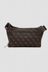 GUESS Ciemnobrązowa męska saszetka Bumbag. Brązowe saszetki i nerki męskie Guess, ze skóry ekologicznej. W wyprzedaży za 224.99 zł.