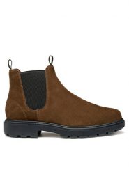 Geox Sztyblety U Spherica Ec7 U46FRA 00022 C6003 Brązowy. Brązowe botki męskie Geox, bez wzorów, ze skóry, bez obcasa, bez zapięcia. Za 509.99 zł.