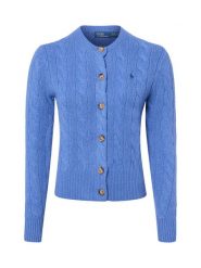 Polo Ralph Lauren Kardigan z zawartością kaszmiru Kobiety Kaszmir niebieski, M. Niebieskie kardigany damskie Polo Ralph Lauren, m, bez wzorów, z kaszmiru, bez kołnierzyka. Za 1,199.95 zł.