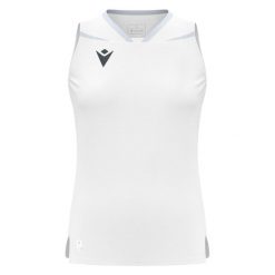 Damski tank top Macron Lily. Białe topy damskie Macron, bez wzorów, sportowe, bez kołnierzyka, bez ramiączek. Za 246.50 zł.