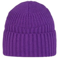Damska Czapka Z Dzianiny Renso. Fioletowe czapki damskie Buff, bez wzorów, z dzianiny, sportowe. Za 208.99 zł.
