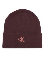 Calvin Klein Czapka LV04F8098G Bordowy. Czerwone czapki damskie Calvin Klein, na zimę, bez wzorów, z wiskozy. Za 129.99 zł.