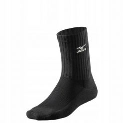 Męskie siatkarskie skarpety Mizuno VB Volley Medium Sock. Czarne skarpety męskie Mizuno, bez wzorów, z bawełny. Za 52.95 zł.