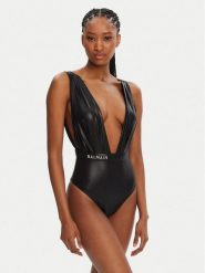 Balmain Strój kąpielowy BKBU72140 Czarny. Czarne stroje kąpielowe damskie Balmain, bez wzorów, z syntetyku. Za 2,019.00 zł.
