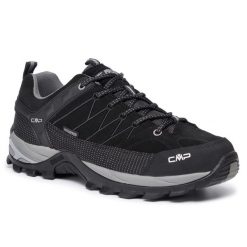 Trekkingi CMP. Czarne buty zimowe męskie CMP, bez wzorów, bez obcasa, bez zapięcia. Za 309.99 zł.