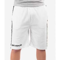 Givova Bermuda Terry Band Białe S. Białe szorty damskie Givova, bez wzorów, z bawełny. Za 104.34 zł.
