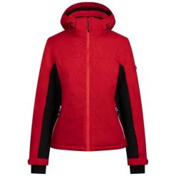Kurtka Narciarska Damska Doris. Czerwone kurtki sportowe damskie Trespass, na zimę, xs, bez wzorów, bez ramiączek, bez kaptura, narciarskie. Za 415.99 zł.