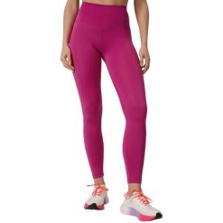 Legginsy damskie 4F FNK. Czerwone legginsy damskie 4F, bez wzorów. Za 92.99 zł.