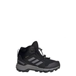 Buty Organizer Mid GORE-TEX Hiking. Czarne buty zimowe męskie Adidas, na zimę, bez wzorów, z gore-texu, bez obcasa, bez zapięcia. Za 393.99 zł.