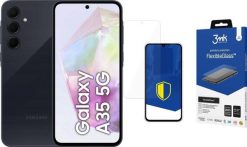 Smartfon Samsung Galaxy A35 5G 8/256GB Czarny (8806095457840) + FlexibleGlass. Czarne smartfony SAMSUNG. Za 1,428.00 zł.