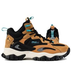 Buty męskie wysokie sneakersy sportowe Fila RAY TRACER TR2 MID. Brązowe buty sportowe męskie Fila, na zimę, bez wzorów, bez zapięcia. W wyprzedaży za 299.00 zł.
