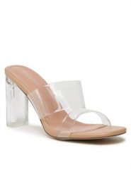 DeeZee Klapki LS5216-01 Przezroczysty. Klapki damskie DeeZee, bez wzorów, z materiału, bez obcasa, bez zapięcia. Za 119.99 zł.
