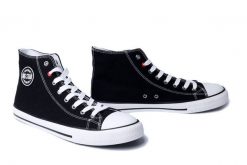BIG STAR NN174304 czarny, trampki męskie. Czarne trampki męskie BIG STAR, bez wzorów, retro, bez zapięcia. Za 124.90 zł.
