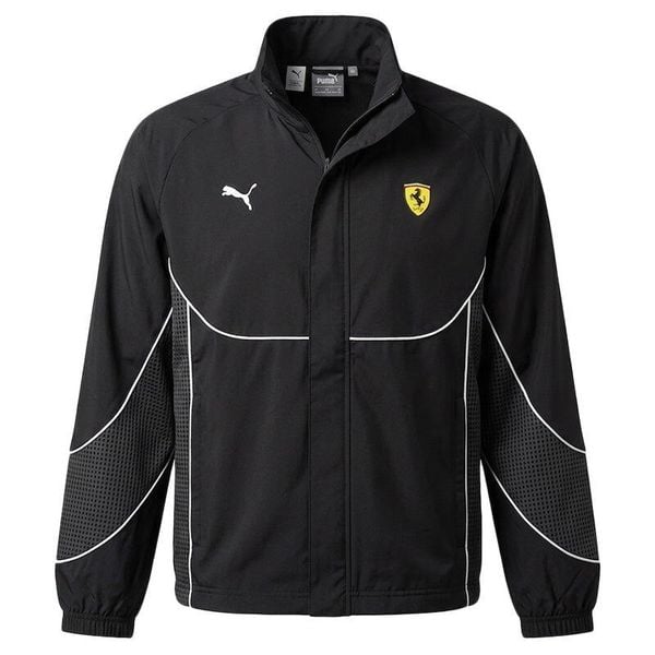 Kurtka z dresu Puma Tech-X. Czarne kurtki męskie Puma, l, bez wzorów, z dresówki, bez kaptura. Za 421.50 zł.