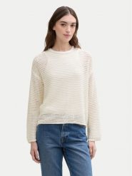 Tom Tailor Denim Sweter 1045610 Écru Loose Fit. Swetry nierozpinane damskie TOM TAILOR DENIM, s, bez wzorów, z denimu, bez kołnierzyka, bez ramiączek. Za 139.99 zł.