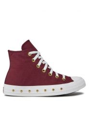Converse Trampki Chuck Taylor All Star Star Studded A07906C Bordowy. Czerwone trampki i tenisówki damskie Converse, bez wzorów, z materiału, bez zapięcia. Za 379.99 zł.