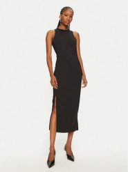 PINKO Sukienka koktajlowa Honfleur 104093 A23V Czarny Slim Fit. Czarne sukienki damskie Pinko, bez wzorów, z wiskozy, wizytowe, bez kołnierzyka, bez ramiączek. Za 739.99 zł.