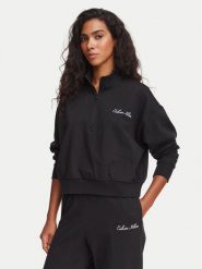 Calvin Klein Underwear Bluza LV00QS7685 Czarny Regular Fit. Czarne bluzy damskie Calvin Klein Underwear, m, bez wzorów, z bawełny, bez ramiączek, bez kaptura. Za 289.99 zł.