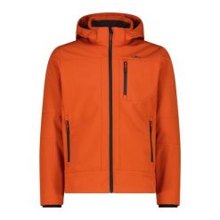 Kurtka Męska Softshell CMP POM. Kurtki męskie CMP, l, bez wzorów, z materiału, z kapturem, trekkingowe. Za 329.99 zł.