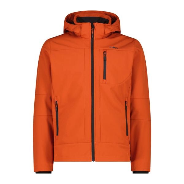 Kurtka Męska Softshell CMP POM. Kurtki męskie CMP, l, bez wzorów, z materiału, z kapturem, trekkingowe. Za 329.99 zł.
