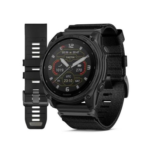 Garmin Tactix 8 51mm Solar Black. Czarne zegarki sportowe Garmin, bez wzorów. Za 6,951.99 zł.