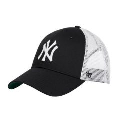 Czapka z daszkiem dla dorosłych 47 Brand MLB New York Yankees Branson Cap. Czarne czapki damskie 47 Brand, bez wzorów, z bawełny, sportowe. Za 89.99 zł.