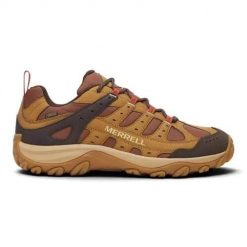 Buty trekkingowe męskie Merrell Accentor 4 Sport GTX. Brązowe trekkingi męskie Merrell, z materiału, bez zapięcia. Za 809.99 zł.