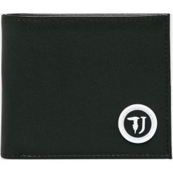 Trussardi Jeans - Portfel. Czarne portfele męskie TRUSSARDI JEANS, bez wzorów, z jeansu. W wyprzedaży za 199.90 zł.