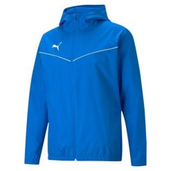 Puma teamRISE All Weather kurtka. Niebieskie kurtki męskie Puma, s, bez wzorów, z poliesteru, bez kaptura. Za 159.00 zł.