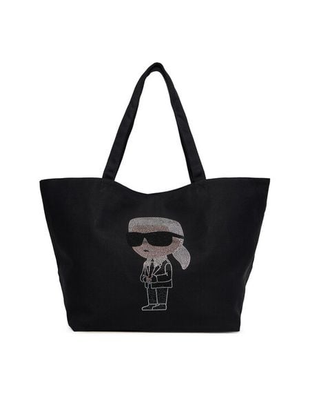 KARL LAGERFELD Torebka A3W50016 Czarny. Czarne shopperki damskie KARL LAGERFELD, bez wzorów, z materiału, bez dodatków. Za 309.99 zł.