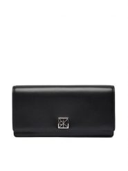 Calvin Klein Portfel Emblem Hw Long Bifold LV04F1098G Czarny. Czarne portfele damskie Calvin Klein, ze skóry. Za 349.99 zł.