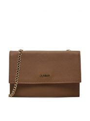 JENNY Torebka JNY-H-001-07 Brązowy. Brązowe torebki do ręki damskie Jenny, bez wzorów, z materiału, bez dodatków. Za 69.99 zł.