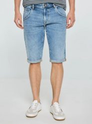 Szorty męskie jeansowe niebieskie Conner 298. Niebieskie szorty męskie BIG STAR, bez wzorów, z denimu, klasyczne. Za 199.99 zł.