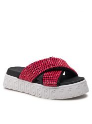 Liu Jo Klapki Lovely Sandal 02 BA4133 TX421 Różowy. Czerwone klapki damskie Liu Jo, bez wzorów, z materiału, bez obcasa, bez zapięcia. Za 519.99 zł.