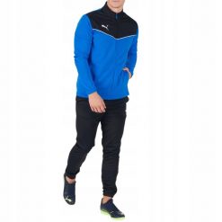 Dres męski sportowy komplet bluza spodnie PUMA individualRISE. Czarne komplety dresowe męskie Puma, m, bez wzorów, z dresówki. Za 175.00 zł.