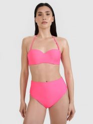 4F Góra od bikini damska - różowa M. Czerwone bikini 4F, m, bez wzorów, z elastanu. W wyprzedaży za 39.99 zł.