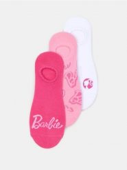 Skarpetki stopki 3 pack Barbie - wielobarwny. Skarpetki damskie Sinsay, bez wzorów. Za 12.99 zł.